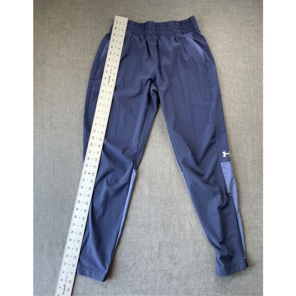 Under Armour Mens Warm Up Track Pants S Navy Blue Athletic Joggers Athleisure - Picture 3 of 10